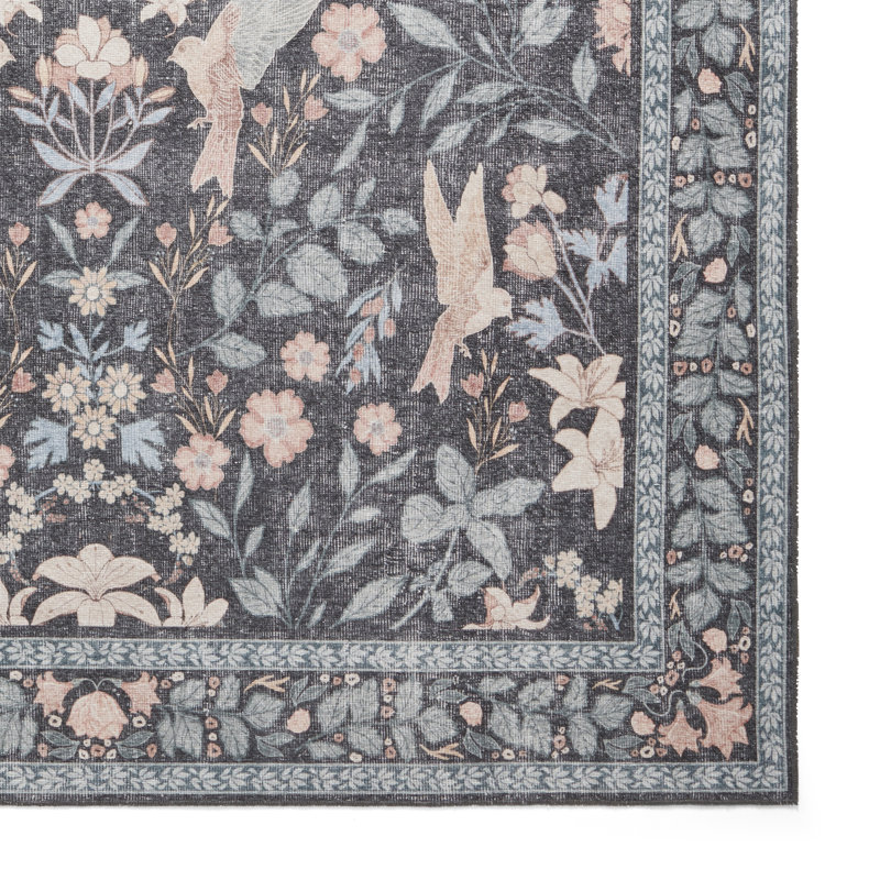 Vintage Look Digitally Printed Area Rug, Rectangle 152 x 230 cm