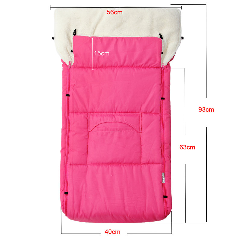 Bayviewpark Polyester Baby Sleeping Bag, Pink/White