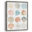 Reproduction encadrée de motifs océaniques II - bois massif-1218658995
