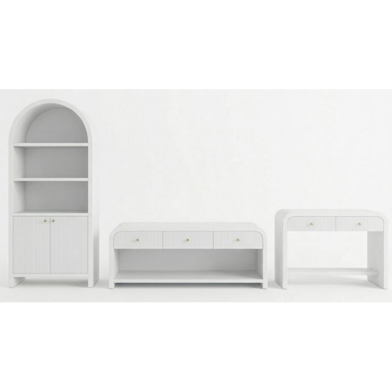 Bolger 3-Piece Office Set, White