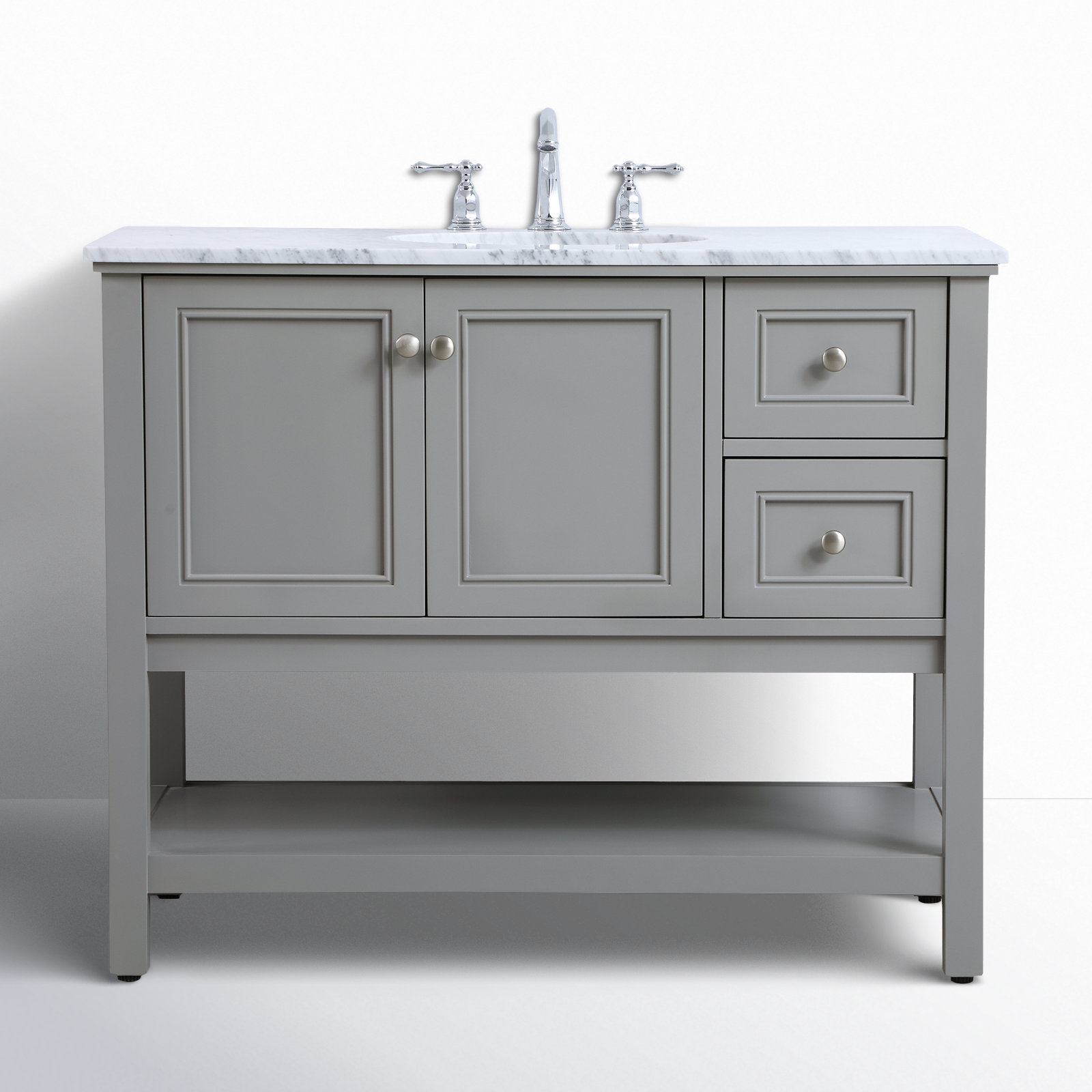 Bonsai 42'' Single Bathroom Vanity, Gray