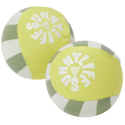 Sunnylife: Skim Ball Set - Tides Out Citrus - 2Pk - Pool & Water Games, Toys Designed To Skim & Bounce On The Water, Family & Kids