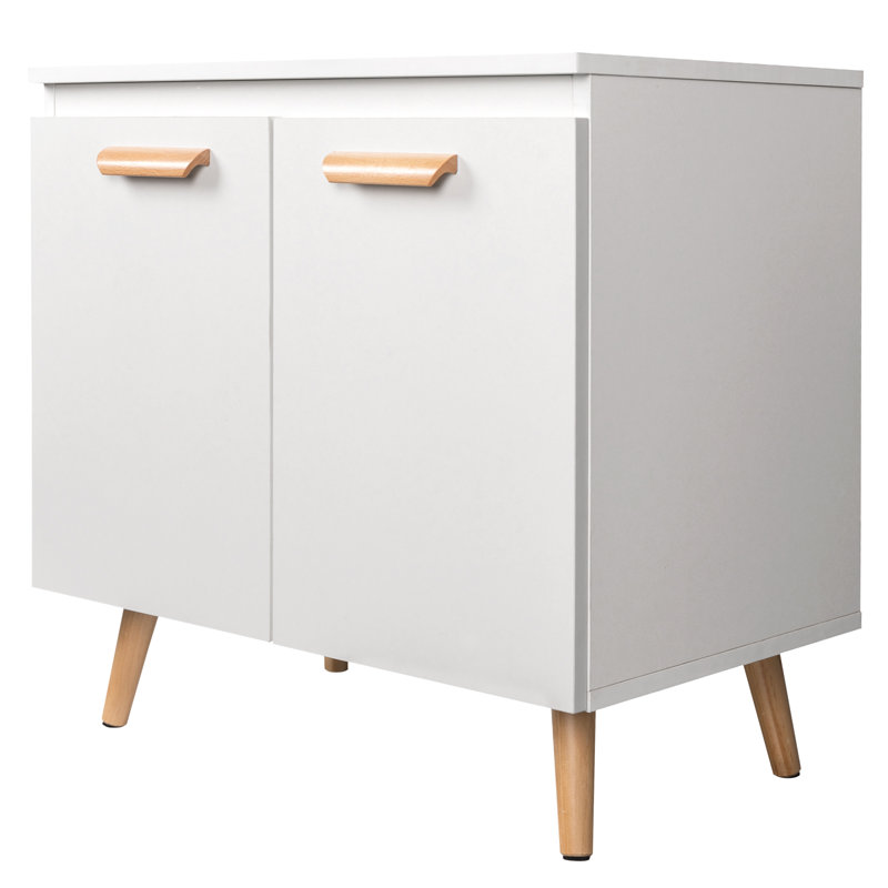 Romano 60cm Single Bathroom Vanity Base Only, White