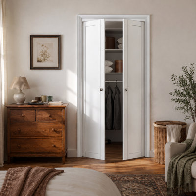 Pivot Door 36" x 80" 1 Panel Solid Core & Manufactured Wood Pivot-French Door With Installation Hardware Kit(Ideal for Closet,Pantry,Laundry,Bathroom)