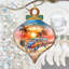 Nautical Christmas Ornaments - Sunset On The Beach Wooden Ornaments By G. Debrekht