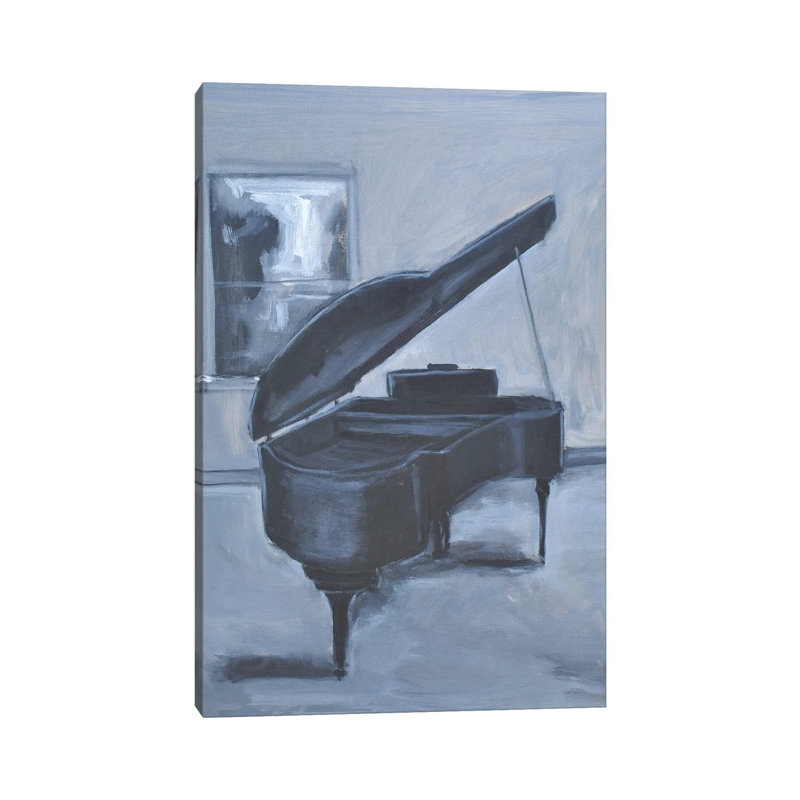 Piano Blues V 1 Piece Wrapped Canvas Wall Art, 20.32 cm H x 30.48 cm W