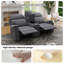 Causeuse inclinable 75,7 po avec console centrale