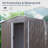 8Ft X 4Ft Outdoor Metal Storage Shed With Window And Metal Foundation-121499282