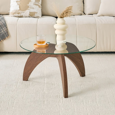 Table basse à pattes triangulaires Creative