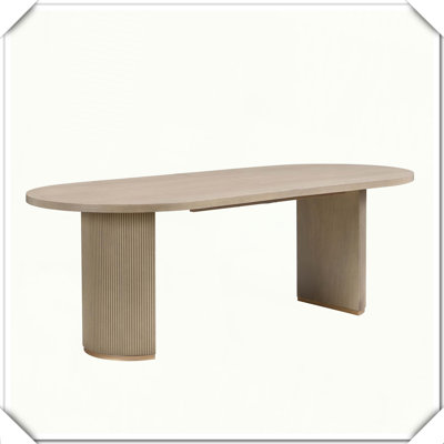 Oval Double Pedestal Dining Table Sturdy Durable Stylish Practical