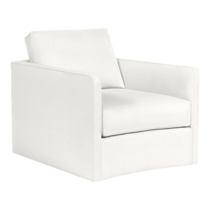 Wynne Swivel Chair, Perigold Improve White