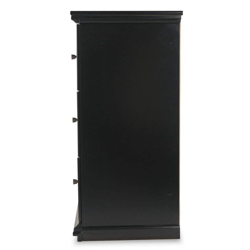 Leano 63.31'' W 6 - Drawer Dresser, Solid Black
