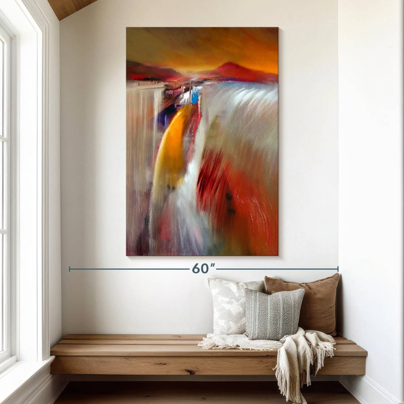 Avery Glowing Waterfall, 51" H x 34" W