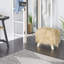 Et tabouret en polyester contemporain gris-1187534625