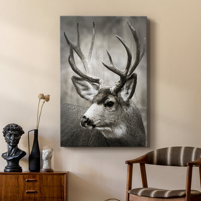 Focused Buck -Custom Wrapped Gallery Cavas