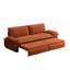 Grand lit orange de 73,2 po, canapé-lit convertible 31 po, amovible et amovible, confortable pour dormir