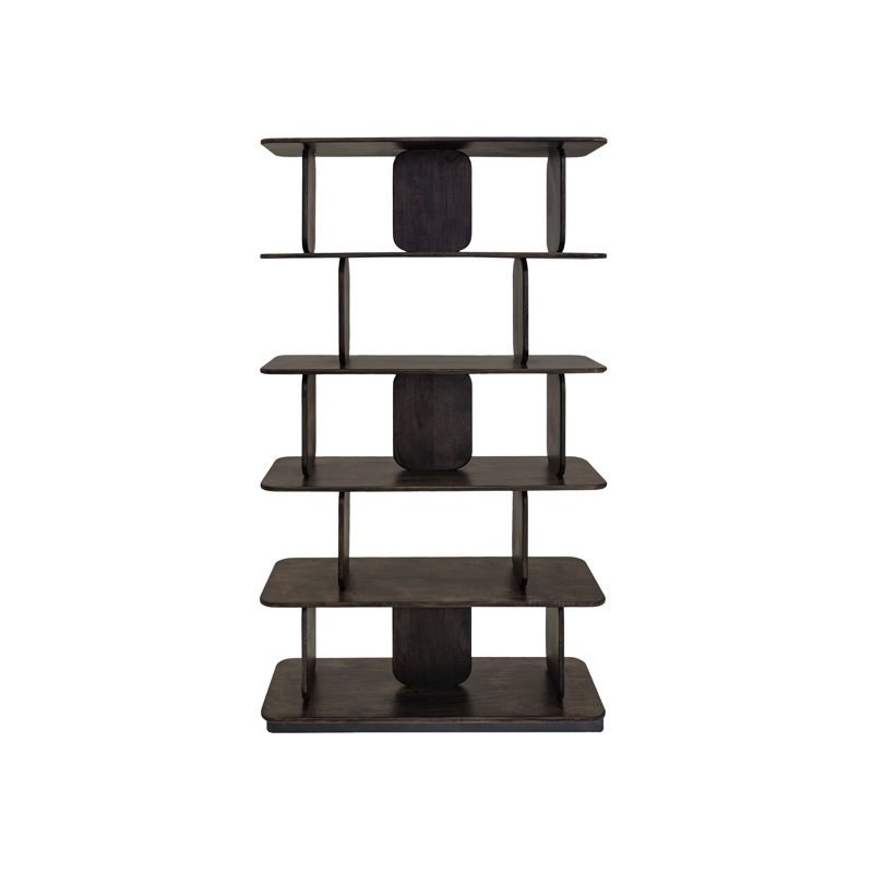 5 tablettes, bibliothèque