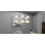 Lustre en nickel brossé 12 lumières Nonah-575379869