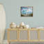 "Seagulls over Calm Beach", art mural encadré flottant doré par Nan-631186795-631186799