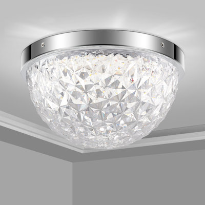 Castor Crystal LED Flush Mount