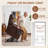 Three Motor Power Lift Chair With Heat And Massage For Elderly, Big And Tall Leather Recliners With Remote Control Infinite Position, Cup Holders,Medium Mocha-65484018
