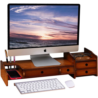 Monthamre Bamboo Monitor Stand