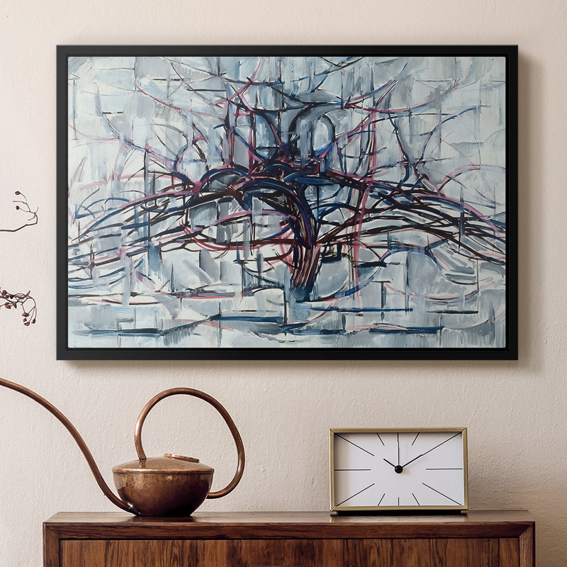 «Horizontal Tree», 1912 - Piet Mondrian, toile tendue avec châssis, 16 x 24, Naturel
