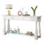 Console Table For Entryway Wood Sofa Table With Storage Drawers And Bottom Shelf For Hallway Living Room