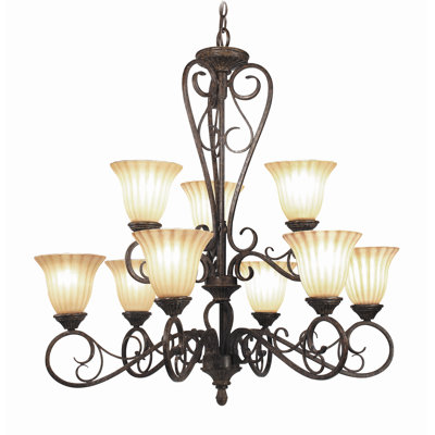Avondale 9 - Light Tiered Chandelier