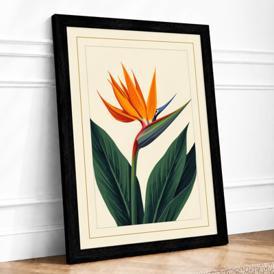 Bird of Paradise Botanical - Framed Print