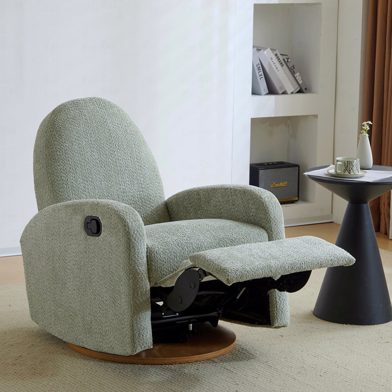 Fauteuil pivotant 360 ° avec fauteuil inclinable, Vert clair
