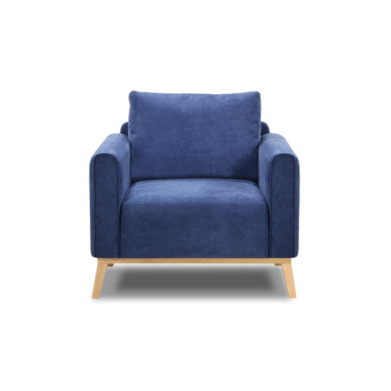 Joshua Upholstered Armchair, Blue