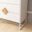 Commode de chambre à coucher 4 tiroirs - Stable E1, poignée carrée, avec tiroirs