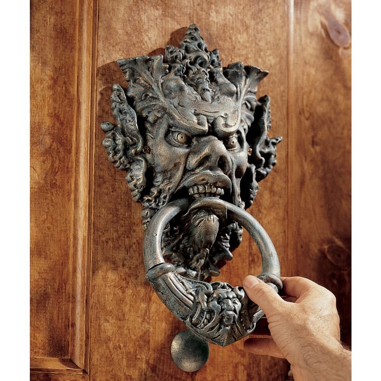 Design Toscano Vecchio Greenman Authentic Iron Door Knocker  Reviews  Wayfair