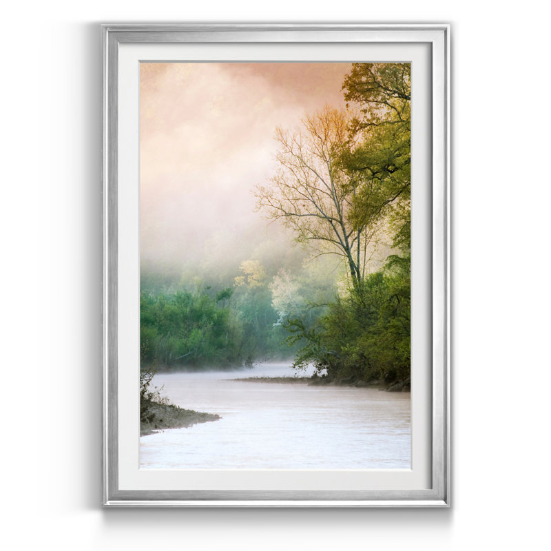 " Beguiled ", 18.5" H x 24.5" W x 1.5" D, Silver Framed