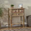 Table de bout en bois à 2 tiroirs