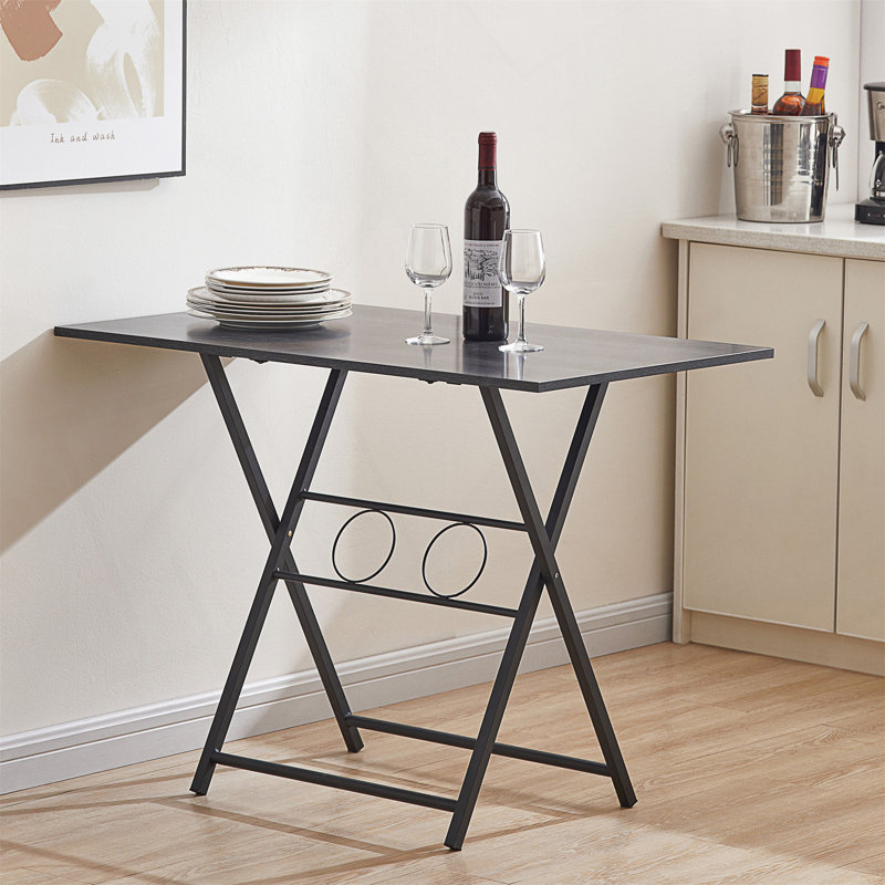 Small Foldable Desk For Small Spaces, Living Room Multifunctional Computer Table Writing Workstation For Home Office, No Assembly Required For Space-Saving