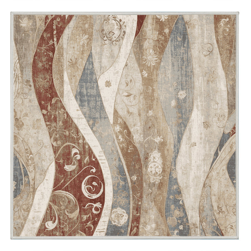 Terra Bloom Rug, Square 5'