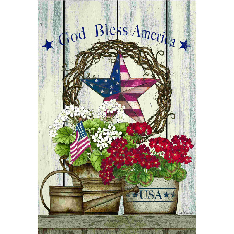 God Bless America Still Life 2884556, H 18 po x l 12 po