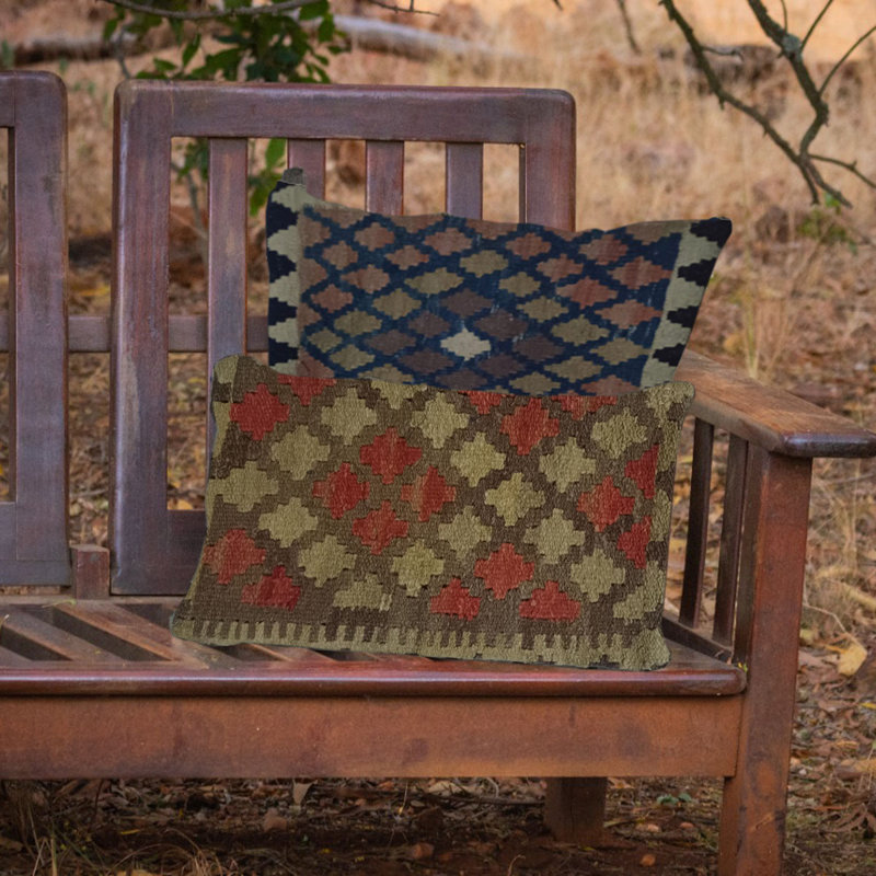 Christner Indoor / Outdoor Geometric Rectangular Throw Cushion Cover
