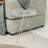 Vahrij Round Side Table, Tempered Glass Top End Table Modern Coffee Table Dining Table for Living Room, Balcony, Bedroom