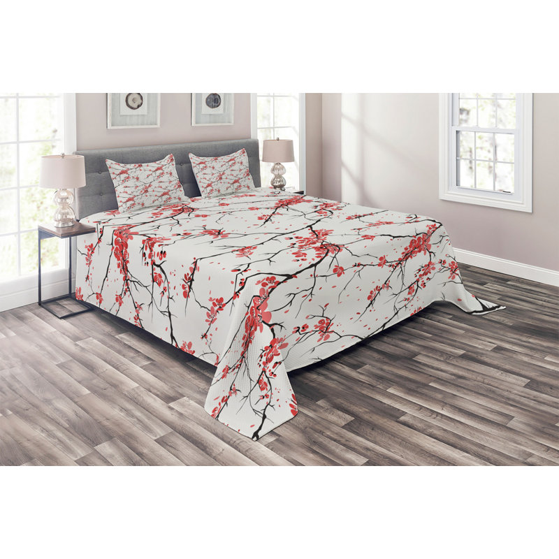 Polyester Coverlet, King Bedspread + 2 Shams