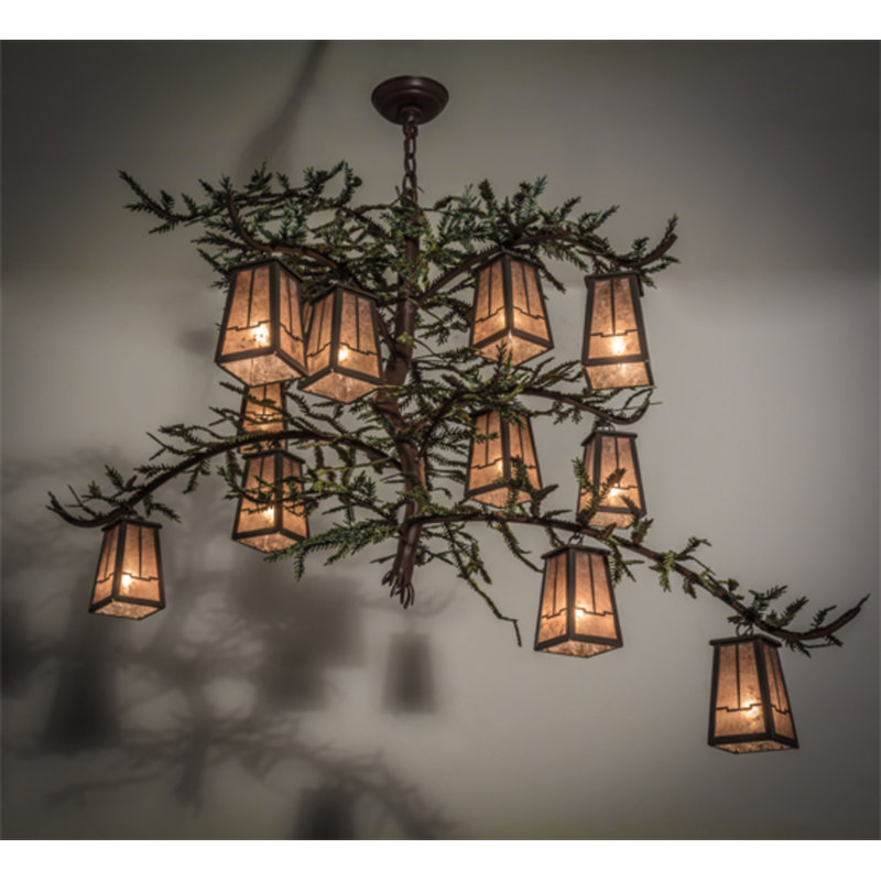 Pine Branch 12 - Light Chandelier