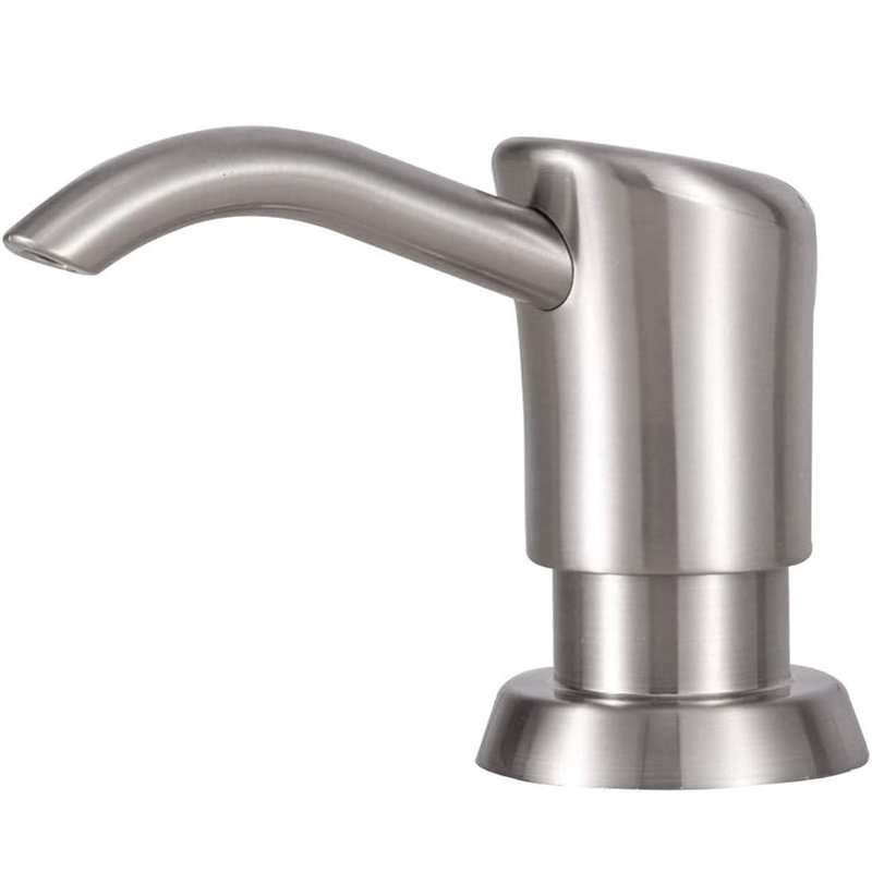 Brushed Nickel Kitchen Sink Soap Dispenser with ABS Pump