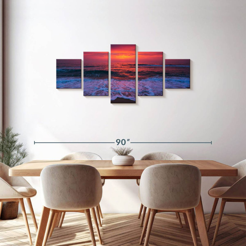 Azaline Sunrise Waves, H 30 po x l 68 po