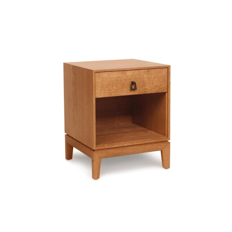 Mansfield Solid Wood Platform 2 Piece Bedroom Set, Queen, Natural Cherry
