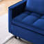 Le confortable lit en velours bleu de 55 po, pour le salon, le lit en velours pour chambre d'amis et chambre d'amis, 55 po, pied en métal, ajoute une touche d'élégance à la maison-750208710