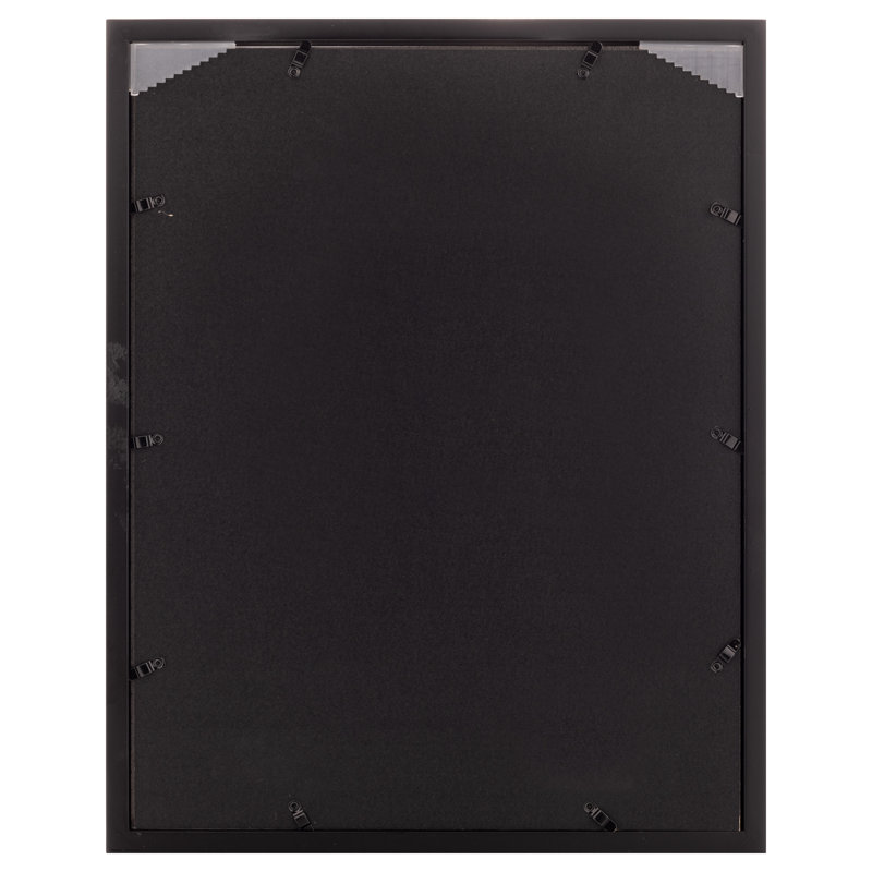 Black Wood 14x18 Wall Frame with Double Mat