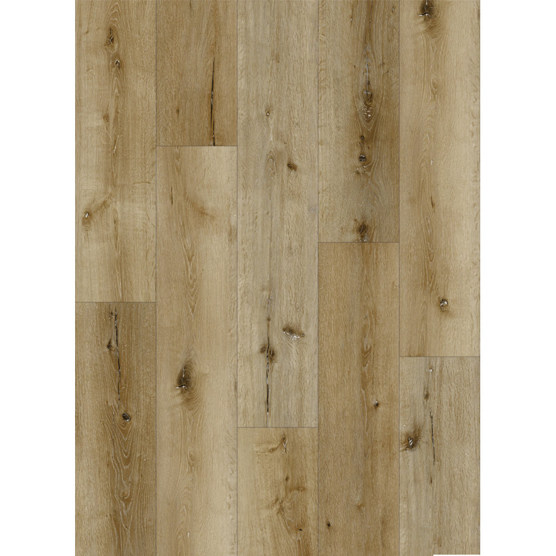 Longboard NUCORE l 9 po x L 60 po x 8 mm d'épaisseur VINYL par Golden State Floor, Chêne naturel