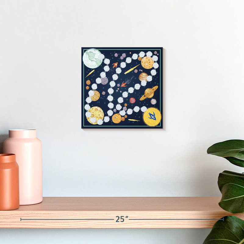 Outer Space Game Board, 10" H x 10" W